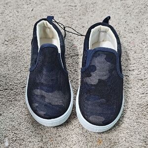 Swiggles Navy Camouflage Kids Sneakers